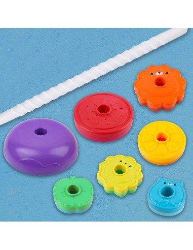 Edukacyjna Piramidka Zakręcona Wieża Zwierząt WOOPIE BABY