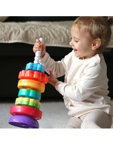 Edukacyjna Piramidka Zakręcona Wieża Zwierząt WOOPIE BABY