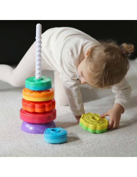 Educational Pyramid Twisted Tower of Animals WOOPIE BABY