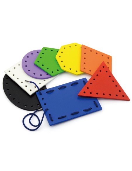 VIGA Drewniane Tablice sensoryczne ze sznurowadłami