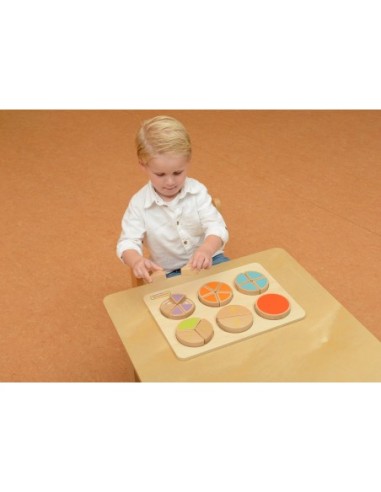 MASTERKIDZ Drewniana Układanka Matematyczna Ułamki