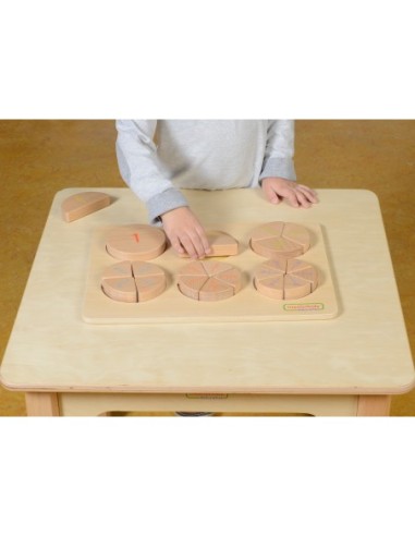 MASTERKIDZ Drewniana Układanka Matematyczna Ułamki