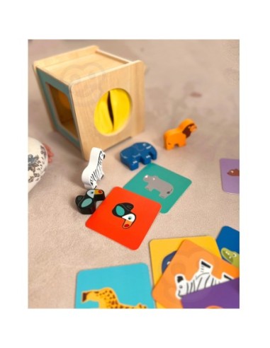 WOOPIE GREEN Box Pudełko XXL Montessori Edukacyjne 7w1 Sensoryczne 31-36 Mies.