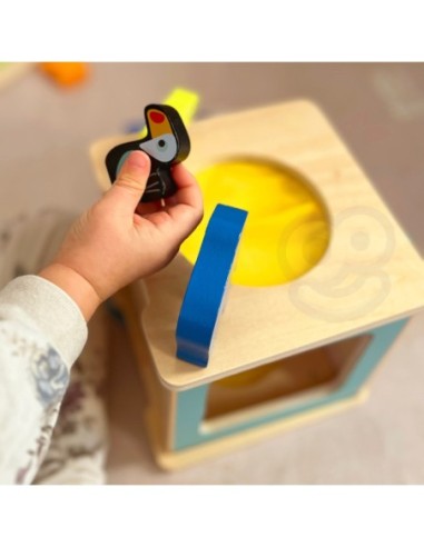 WOOPIE GREEN Box Pudełko XXL Montessori Edukacyjne 7w1 Sensoryczne 31-36 Mies.