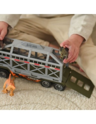 WOOPIE Ciężarówka Transporter Dinozaurów Auto z Dźwiękiem i Światłem