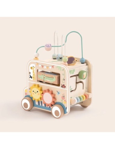 WOOPIE GREEN Drewniana Kostka Aktywności Samochód Terenowy Safari