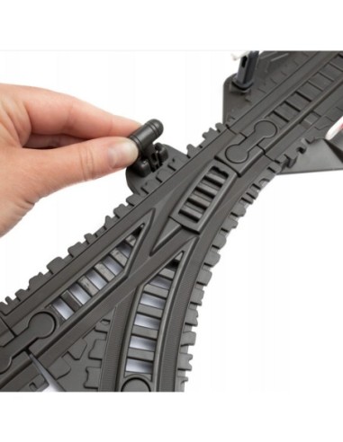 WOOPIE Elektryczna Kolejka Retro Lokomotywa elektryczna + 2 Wagony – Zestaw 76 elementów