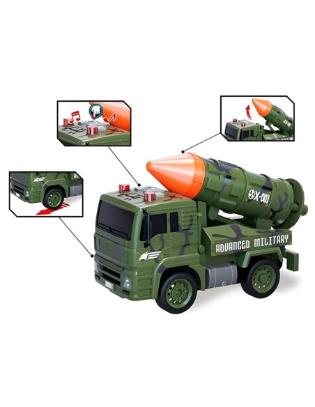 WOOPIE Zestaw Pojazdów Wojskowych z Wyrzutnią Czołg Helikopter 4SZT