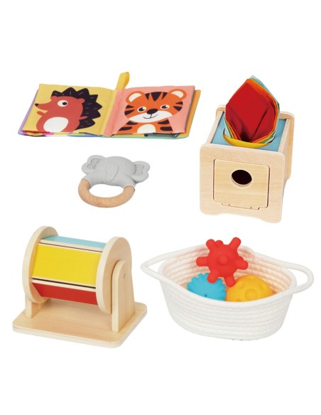 TOOKY TOY Box Pudełko XXL Montessori Edukacyjne 6w1 Sensoryczne5-6 Mies
