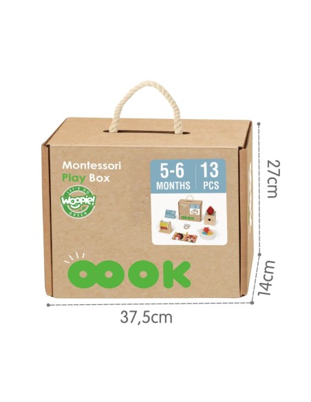 TOOKY TOY Box Pudełko XXL Montessori Edukacyjne 6w1 Sensoryczne5-6 Mies