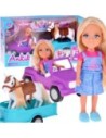 WOOPIE ROYAL Lalka Niki Zestaw z Koniem Samochodem i Przyczepą