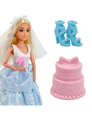 WOOPIE ROYAL Lalka Modowa LILY Panna Młoda z Tortem