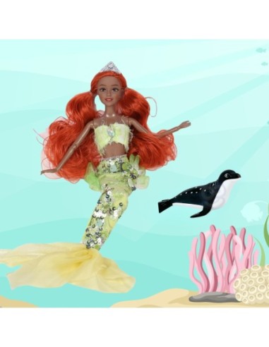 WOOPIE ROYAL Lalka Syrenka Emi Mermaid z Foką