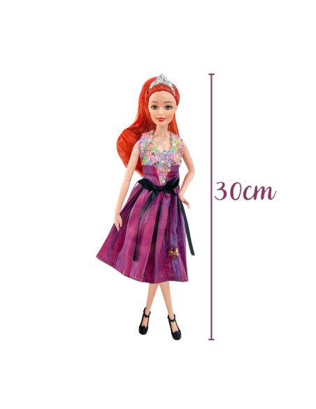 WOOPIE ROYAL Lalka Emi Style Fashion 32 cm - Stylowa Księżniczka w Różowej Sukni + Akcesoria