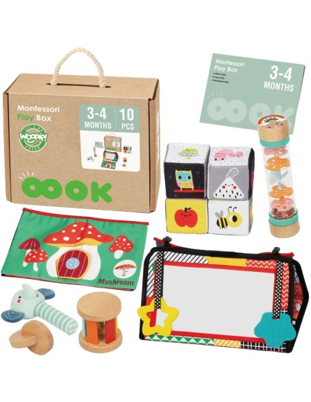 WOOPIE GREEN Pudełko XXL Montessori Sensoryka i Edukacja 6w1