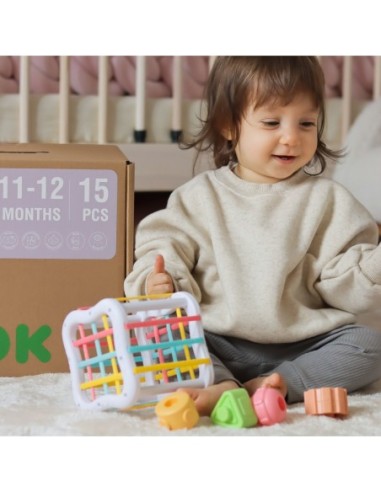 WOOPIE GREEN Pudełko Box 5w1 Montessori Edukacujny 11-12M