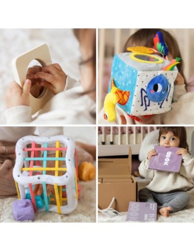 WOOPIE GREEN Pudełko Box 5w1 Montessori Edukacujny 11-12M