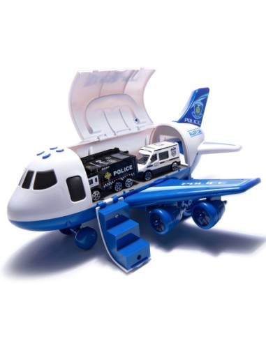 WOOPIE Samolot Transportowy Duży z Wozami Policyjnymi