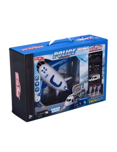 WOOPIE Samolot Transportowy Duży z Wozami Policyjnymi