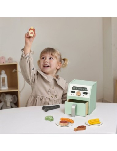 TOOKY TOY Drewniany Air Fryer Frytkownica Beztłuszczowa