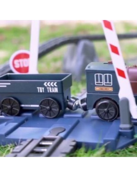 WOOPIE Kolejka Lokomotywa Towarowa XXL Baterie 90ele.