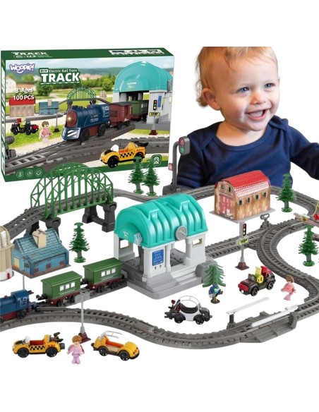 WOOPIE Pociąg Elektryczny Kolejka Zestaw Miasteczko