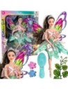 WOOPIE ROYAL Lalka Emi Wróżka z Kolorowymi Skrzydłami i Szczotką do Włosów
