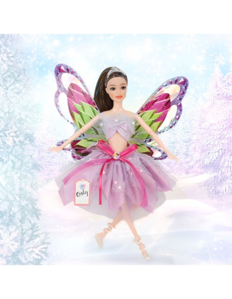 WOOPIE ROYAL Lalka Emi Wróżka z Kolorowymi Skrzydłami i Balonami