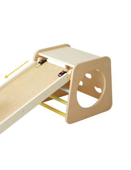 CLASSIC WORLD Drewniany Zestaw Wspinaczkowy Trójkąt Montessori 5w1 - Plac Zabaw Siłownia Indoor dla Dzieci