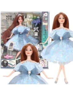 WOOPIE ROYAL Lalka Emi w Błękitnej Sukience Tiulowej