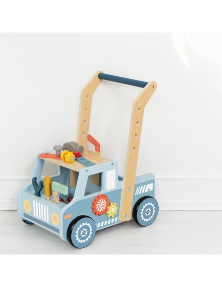 TOOKY TOY Drewniany Chodzik Samochód Mini Warsztat STEM