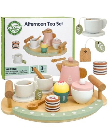 WOOPIE GREEN Drewniany Zestaw Do Herbaty i Kawy