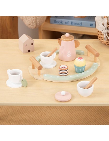 WOOPIE GREEN Drewniany Zestaw Do Herbaty i Kawy