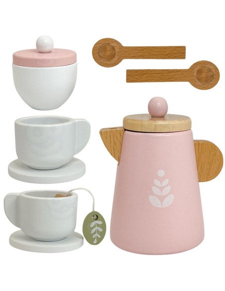 WOOPIE GREEN Drewniany Zestaw Do Herbaty i Kawy