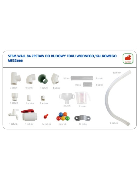 MASTERKIDZ System Rur Do Tablicy STEM 84 elementów