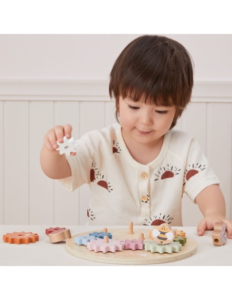 VIGA PolarB Drewniane Kolorowe Koła Zębate Montessori