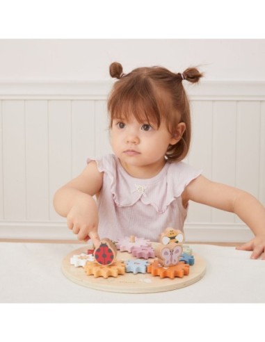 VIGA PolarB Drewniane Kolorowe Koła Zębate Montessori