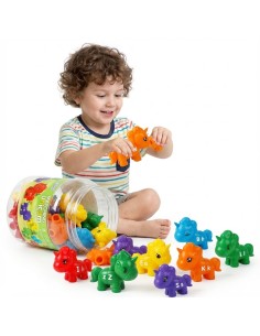 WOOPIE Zestaw Edukacyjnych jednorożców "Dopasuj Literki" 13 el.