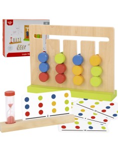 TOOKY TOY Gra Logiczna Układanka 30 Wzorów 18 el. Kolory