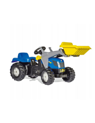 Rolly Toys rollyKid-X New Holland rollyKid Traktor z łyżką i przyczepką Niebieski