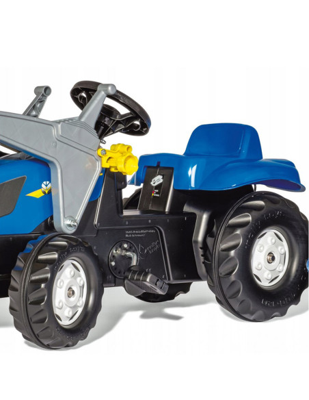 Rolly Toys rollyKid-X New Holland rollyKid Traktor z łyżką i przyczepką Niebieski