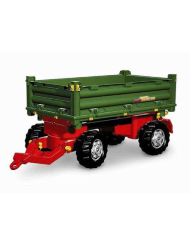 Rolly Toys rollyTrailer Przyczepa Rolly Multi dwuosiowa zielona