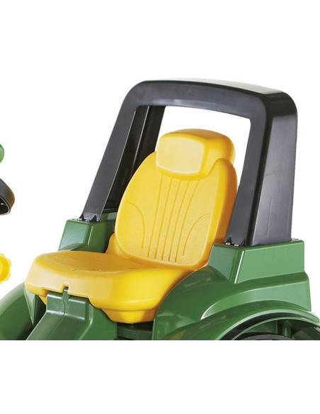 Rolly Toys Duży traktor na pedały John Deere Łyżka gumowe nakładki na koła