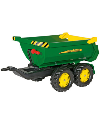 Rolly Toys Przyczepa wywrotka Halfpipe Trailer zielona