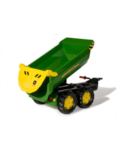 Rolly Toys Przyczepa wywrotka Halfpipe Trailer zielona