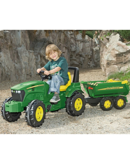 Rolly Toys Przyczepa wywrotka Halfpipe Trailer zielona