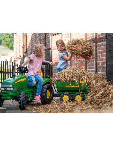 Rolly Toys Przyczepa wywrotka Halfpipe Trailer zielona