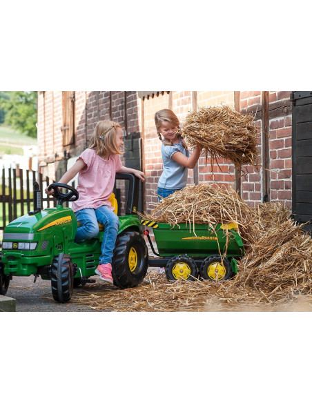 Rolly Toys Przyczepa wywrotka Halfpipe Trailer zielona