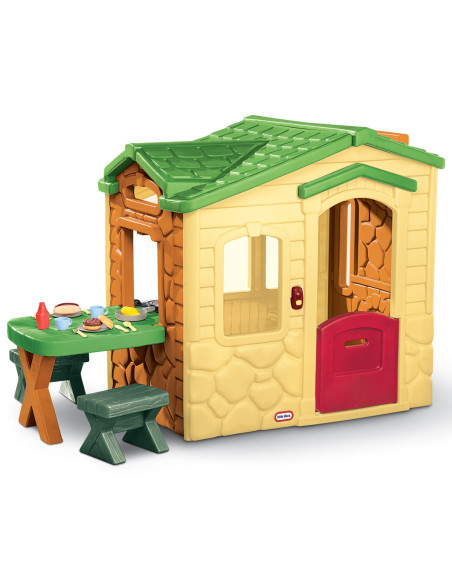 Little Tikes Domek Piknikowy z Patio i magicznym dzwonkiem - naturalny