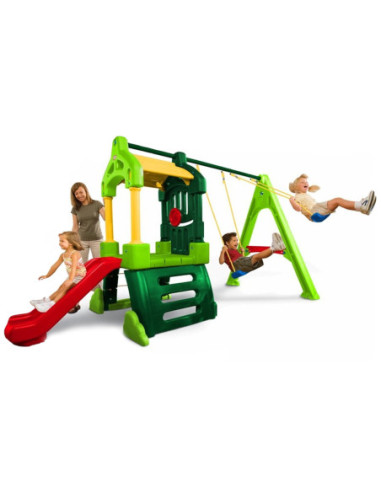 Plac zabaw Little Tikes Clubhouse Zjeżdżalnia Huśtawka